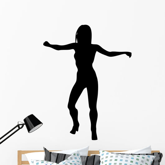Woman Attractive Dancing Proud Wall Decal