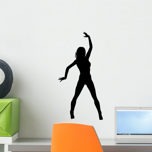 Woman Attractive Dancing 2 Wall Decal