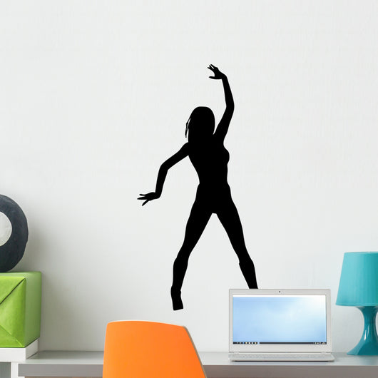 Woman Attractive Dancing 2 Wall Decal