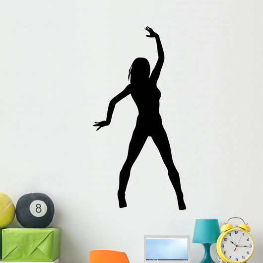 Woman Attractive Dancing 2 Wall Decal