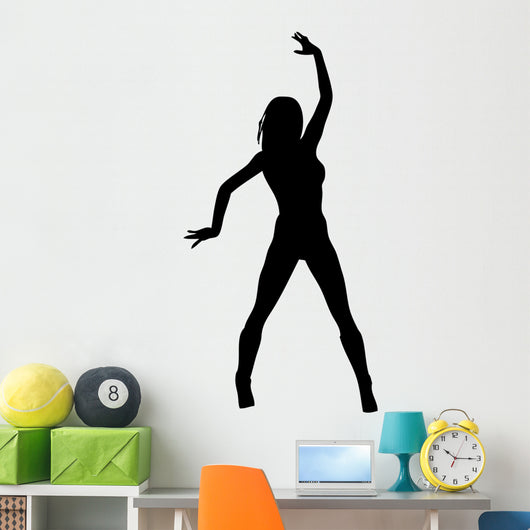 Woman Attractive Dancing 2 Wall Decal