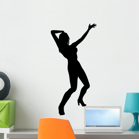 Woman Attractive Dancing 3 Wall Decal