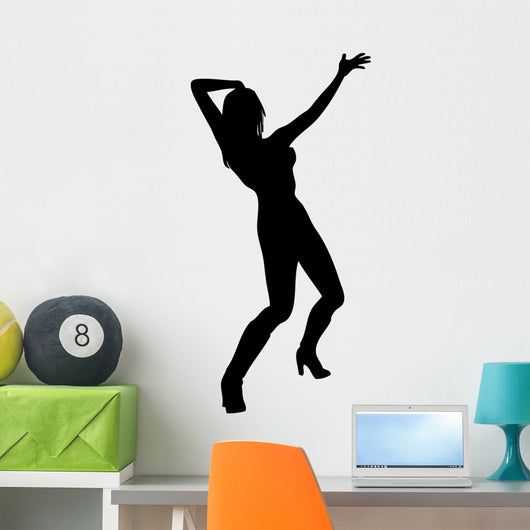 Woman Attractive Dancing 3 Wall Decal