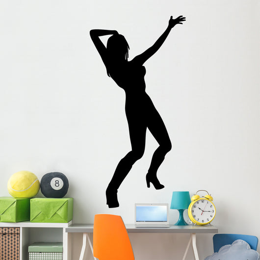 Woman Attractive Dancing 3 Wall Decal