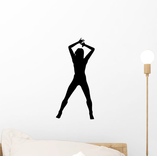 Woman Attractive Dancing 4 Wall Decal
