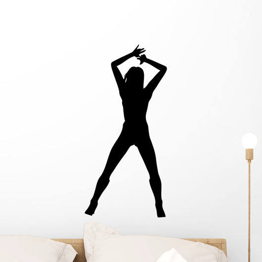 Woman Attractive Dancing 4 Wall Decal