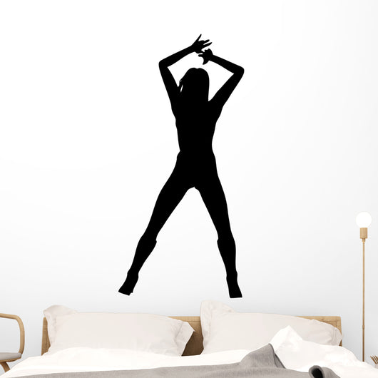 Woman Attractive Dancing 4 Wall Decal
