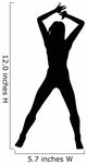 Woman Attractive Dancing 4 Wall Decal