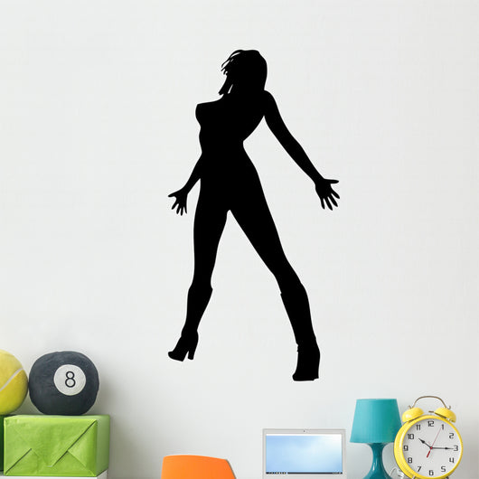 Woman Attractive Dancing 5 Wall Decal
