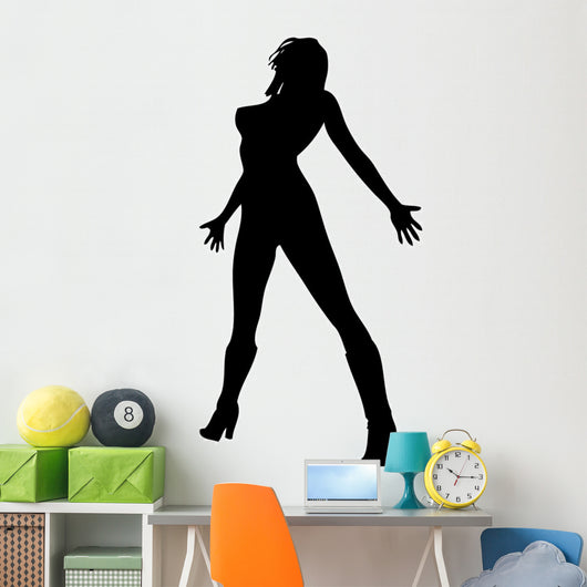 Woman Attractive Dancing 5 Wall Decal