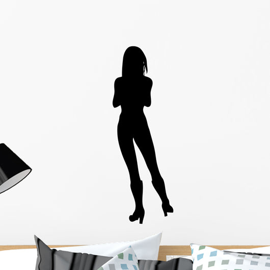 Woman Attractive Heels 2 Wall Decal