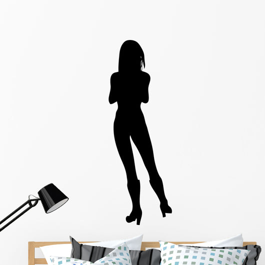 Woman Attractive Heels 2 Wall Decal