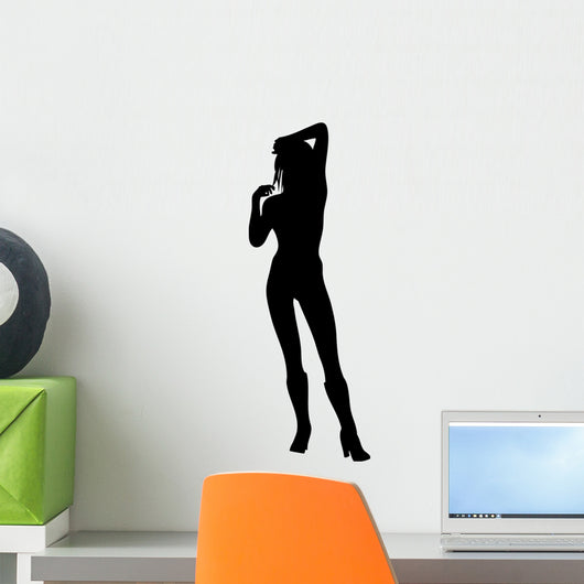 Woman Attractive Heels Hand Wall Decal