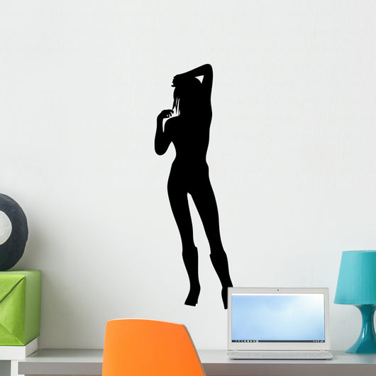 Woman Attractive Heels Hand Wall Decal