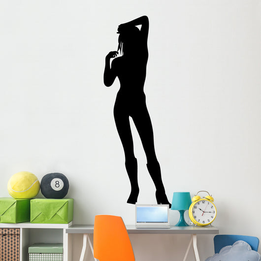 Woman Attractive Heels Hand Wall Decal