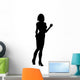 Woman Attractive Heels Standing1 Wall Decal
