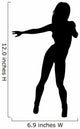 Woman Attractive Sexy Dancing Wall Decal