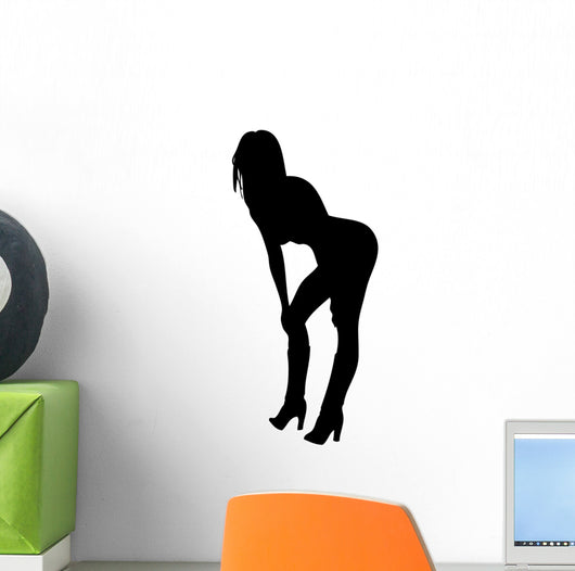 Woman Bending over Provocative Wall Decal