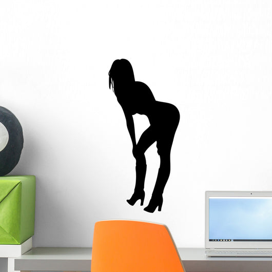 Woman Bending over Provocative Wall Decal