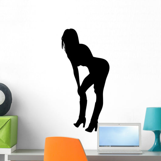 Woman Bending over Provocative Wall Decal