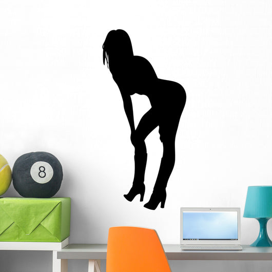 Woman Bending over Provocative Wall Decal
