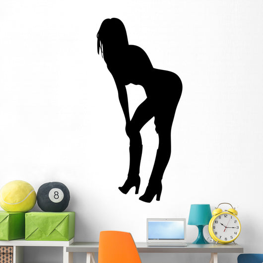 Woman Bending over Provocative Wall Decal