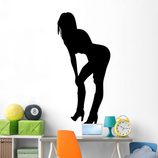 Woman Bending over Provocative Wall Decal