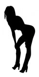 Woman Bending over Provocative Wall Decal
