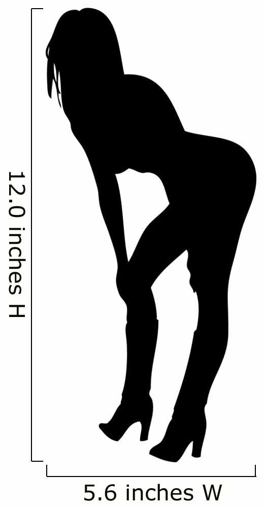 Woman Bending over Provocative Wall Decal