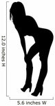 Woman Bending over Provocative Wall Decal