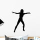 Woman Dancing Graceful Silhouette Wall Decal