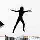 Woman Dancing Graceful Silhouette Wall Decal