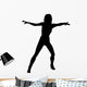 Woman Dancing Graceful Silhouette Wall Decal