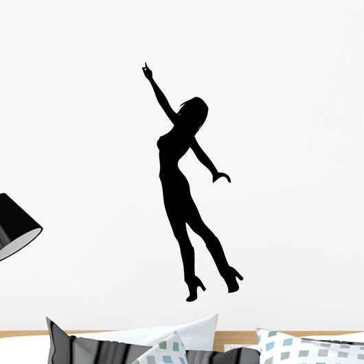 Woman Dancing 6 Silhouette Wall Decal