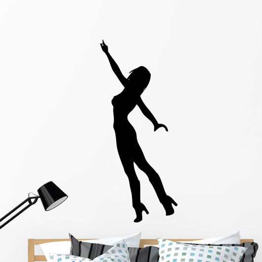 Woman Dancing 6 Silhouette Wall Decal