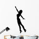 Woman Dancing 6 Silhouette Wall Decal