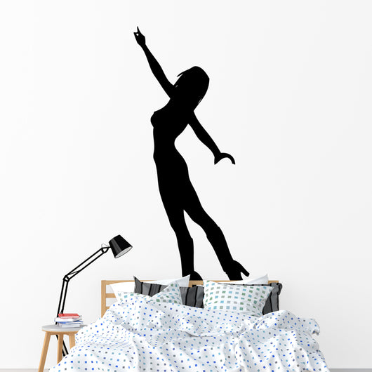 Woman Dancing 6 Silhouette Wall Decal