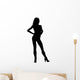 Woman Hands Hips Heels Wall Decal