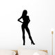 Woman Hands Hips Heels Wall Decal