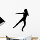 Woman Punch Kick Karate Wall Decal