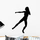Woman Punch Kick Karate Wall Decal