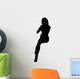 Woman Sitting Legs Crossed Wall Decal