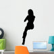 Woman Sitting Legs Crossed Wall Decal