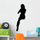Woman Sitting Legs Crossed Wall Decal