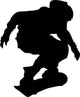 Skate Boarding Silhouette Wall Decal