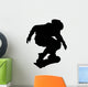 Skate Boarding Silhouette Wall Decal