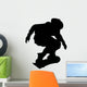 Skate Boarding Silhouette Wall Decal
