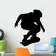 Skate Boarding Silhouette Wall Decal