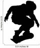 Skate Boarding Silhouette Wall Decal