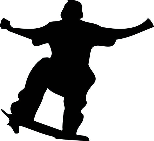 Skate Boarding Silhouette Wall Decal